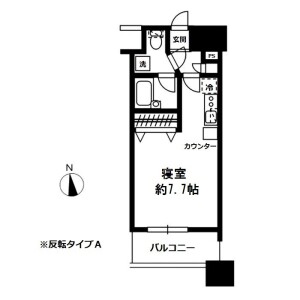 1R Mansion in Arakicho - Shinjuku-ku Floorplan