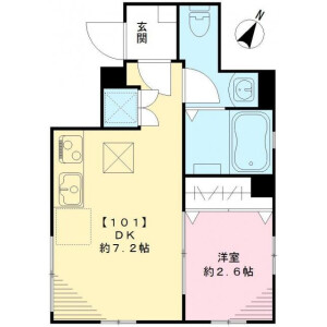 1DK Apartment in Minamidai - Nakano-ku Floorplan