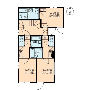 1R Mansion in Kitakoiwa - Edogawa-ku Floorplan