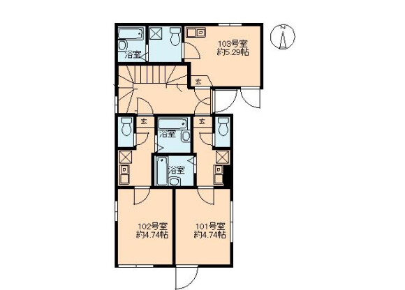 1R 맨션 to Rent in Edogawa-ku Floorplan