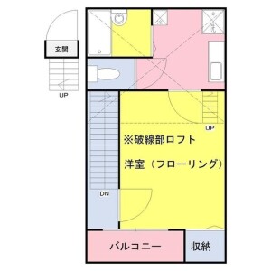 1K Apartment in Kitakoiwa - Edogawa-ku Floorplan