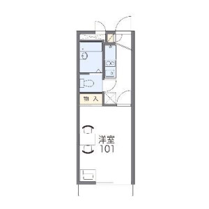 1K Apartment in Ryuzenjicho - Hamamatsu-shi Naka-ku Floorplan