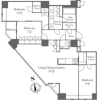 3LDK Apartment to Rent in Shinjuku-ku Floorplan