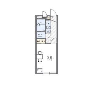 1K Apartment in Akatsutsumi - Setagaya-ku Floorplan