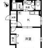 1DK Apartment to Rent in Minato-ku Floorplan