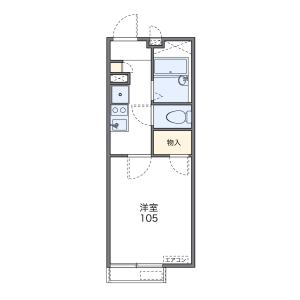 1K Apartment in Uenocho - Yokohama-shi Naka-ku Floorplan