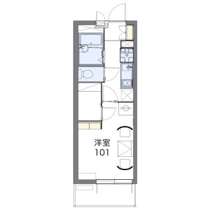 1K Mansion in Yabe - Sagamihara-shi Chuo-ku Floorplan