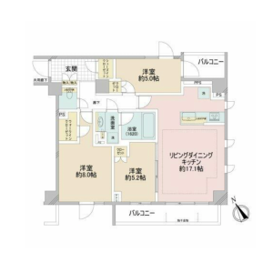 3LDK {building type} in Sangenjaya - Setagaya-ku Floorplan
