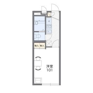 1K Mansion in Kozakacho - Toyota-shi Floorplan