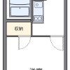 埼玉市南區出租中的1K公寓 房間格局