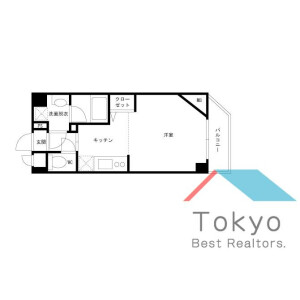 1R Mansion in Roppongi - Minato-ku Floorplan