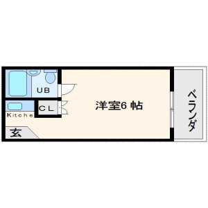 1K Mansion in Zuiko - Osaka-shi Higashiyodogawa-ku Floorplan