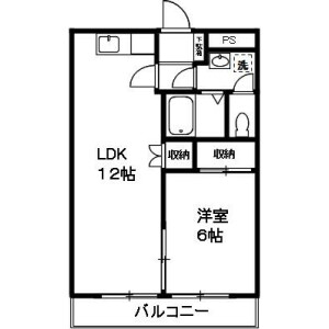 1LDK Mansion in Nishikanagawa - Yokohama-shi Kanagawa-ku Floorplan