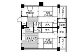 3DK Mansion in Hagiwara - Kitakyushu-shi Yahatanishi-ku