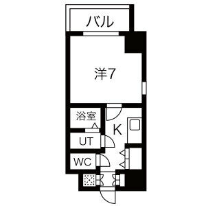 1K Mansion in Kuwazu - Osaka-shi Higashisumiyoshi-ku Floorplan