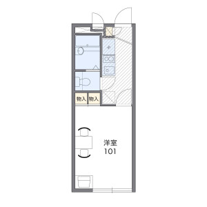1K Apartment in Higashiiwatsuki - Saitama-shi Iwatsuki-ku Floorplan