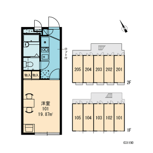 1K Apartment in Hinodecho - Saitama-shi Iwatsuki-ku Floorplan