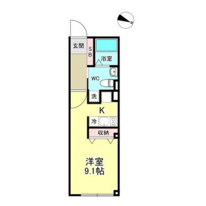 1R Mansion in Kinshi - Sumida-ku Floorplan