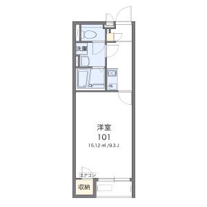 1K Apartment in Rokujizo - Uji-shi Floorplan