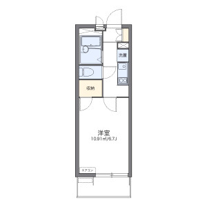 1K Mansion in Hanecho - Okazaki-shi Floorplan