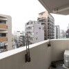 1K Apartment to Rent in Shinjuku-ku Balcony / Veranda