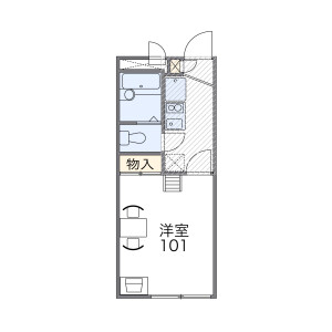 1K Apartment in Danjocho - Nishinomiya-shi Floorplan