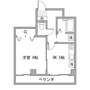 1DK Mansion in Shinkoiwa - Katsushika-ku Floorplan