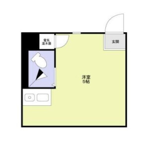 1R Mansion in Higashinihombashi - Chuo-ku Floorplan