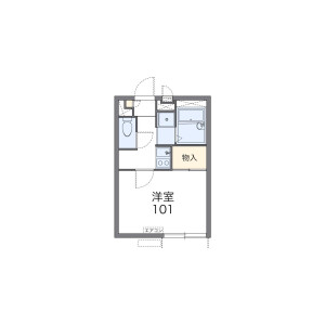 1K Apartment in Todoroki - Setagaya-ku Floorplan