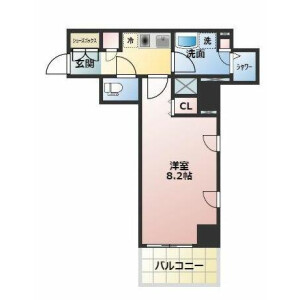 1K Mansion in Eitai - Koto-ku Floorplan