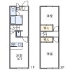 2DK Apartment to Rent in Okayama-shi Kita-ku Floorplan