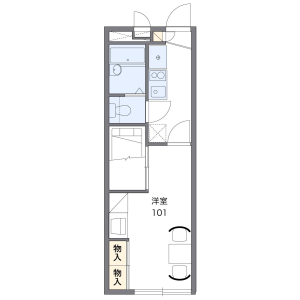 1K Apartment in Mariko - Shizuoka-shi Suruga-ku Floorplan