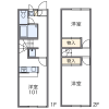 2DK Apartment to Rent in Matsuyama-shi Floorplan