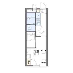 1K Apartment in Saiwai - Ichikawa-shi Floorplan