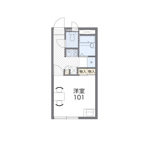 1K Apartment in Ogawa - Machida-shi Floorplan