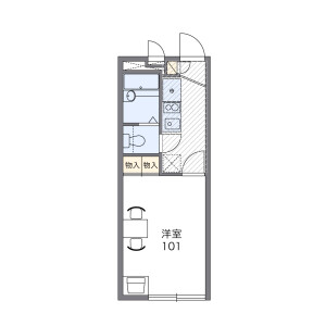 1K Apartment in Kasugacho - Takatsuki-shi Floorplan