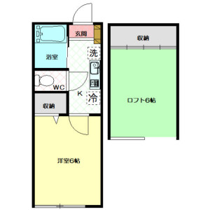 1K 아파트 in Kamikitazawa - Setagaya-ku Floorplan