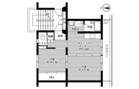 2DK Mansion in Kiyosue nishimachi - Shimonoseki-shi