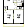 2DK Apartment to Rent in Hachioji-shi Floorplan