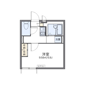 1K Apartment in Honcho - Higashimurayama-shi Floorplan