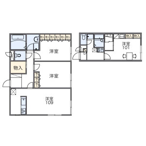 1K Mansion in Aja - Naha-shi Floorplan
