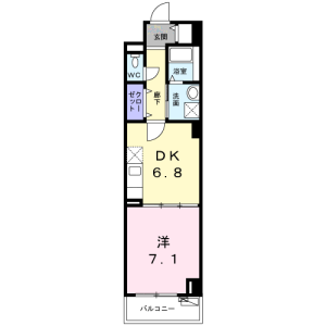 1DK Mansion in Omoriminami - Ota-ku Floorplan