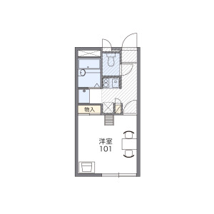 1K Apartment in Honancho minami - Toyonaka-shi Floorplan