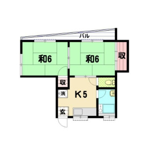2K Mansion in Higashimaitamachi - Yokohama-shi Minami-ku Floorplan
