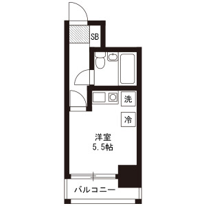 1R Mansion in Haramachida - Machida-shi Floorplan