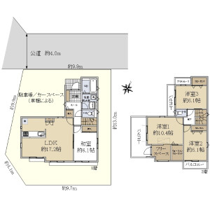 4LDK {building type} in Kanamorihigashi - Machida-shi Floorplan