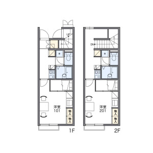 1K Apartment in Akanabe nose - Gifu-shi Floorplan