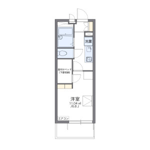1K Mansion in Yagi - Hiroshima-shi Asaminami-ku Floorplan