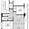 3DK Apartment to Rent in Ube-shi Floorplan
