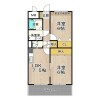 2LDK Apartment to Rent in Toyonaka-shi Floorplan
